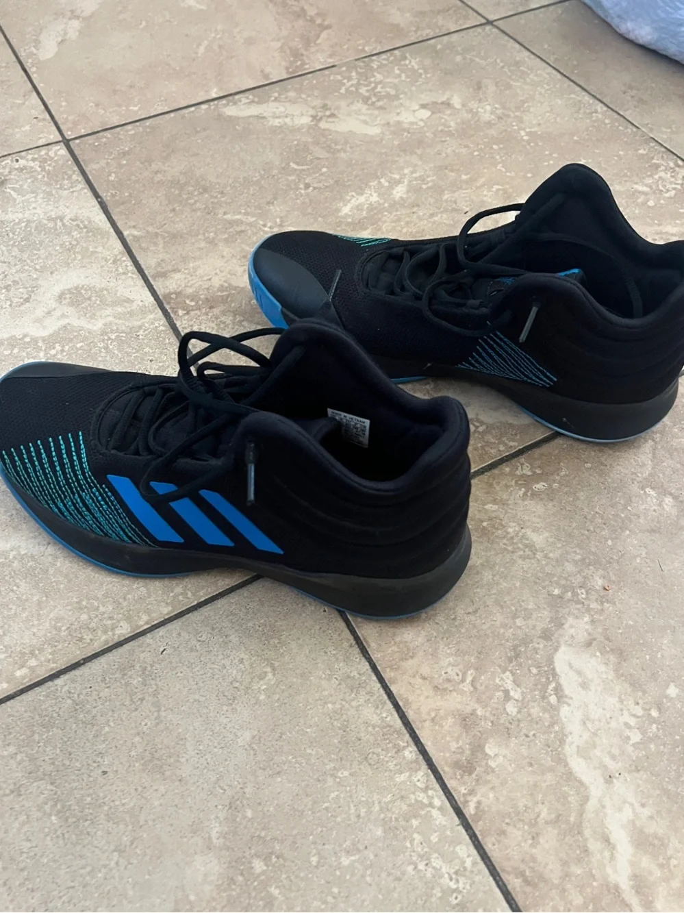 adidas Men’s Black & Teal Athletic Sneakers